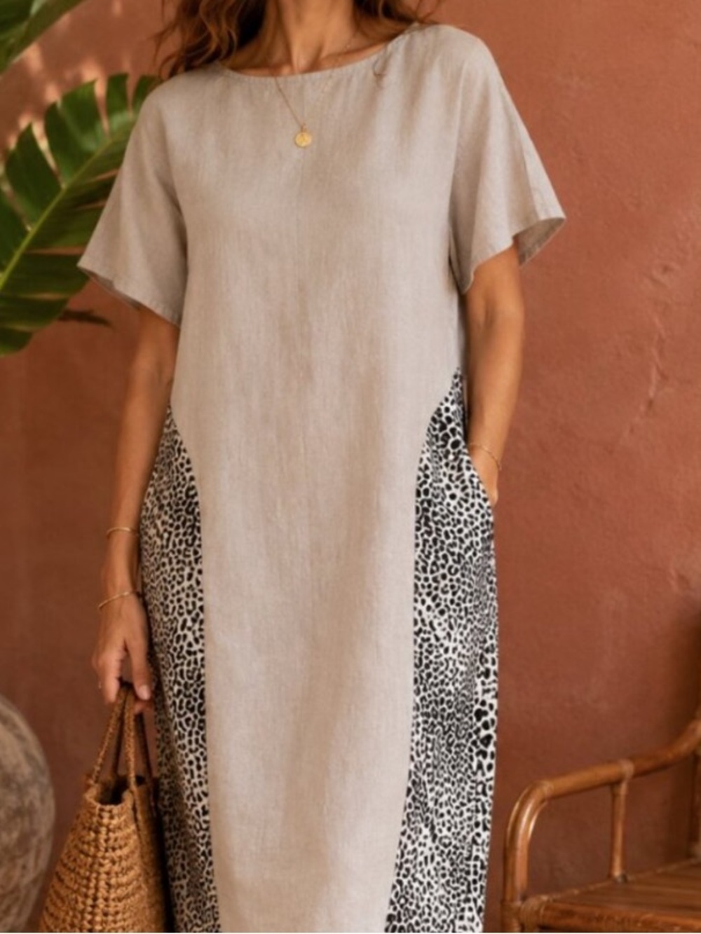 Linen Neutral Dress
